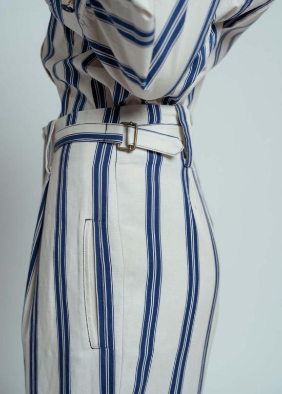  Hope for Flowers 크롭 팬츠 Hope For Flowers 커스터드 렙 스트라이프 커프스 팬츠