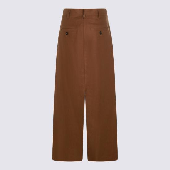  브루넬로 쿠치넬리 스커트 Brunello Cucinelli 리넨 - BRUNELLO CUCINELLI