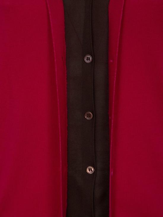  폴 스미스 스웨터 레이어드 디자인 브이넥  (레드) - PAUL SMITH