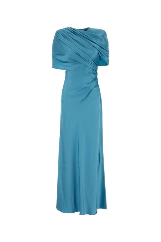  스텔라 맥카트니 롱 원피스 스텔라 매카트니 라이트 블루 새틴 롱 드레스