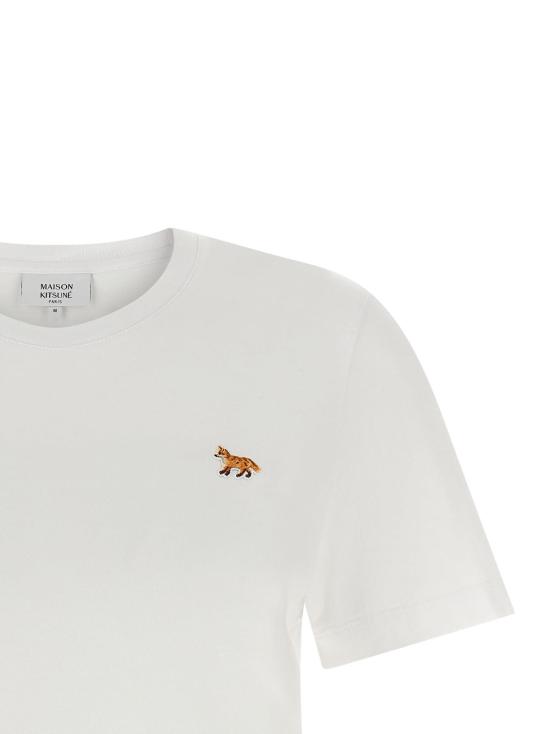  메종키츠네 반팔 티셔츠 메종 키츠네 베이비 폭스 티셔츠 화이트 - MAISON KITSUNE