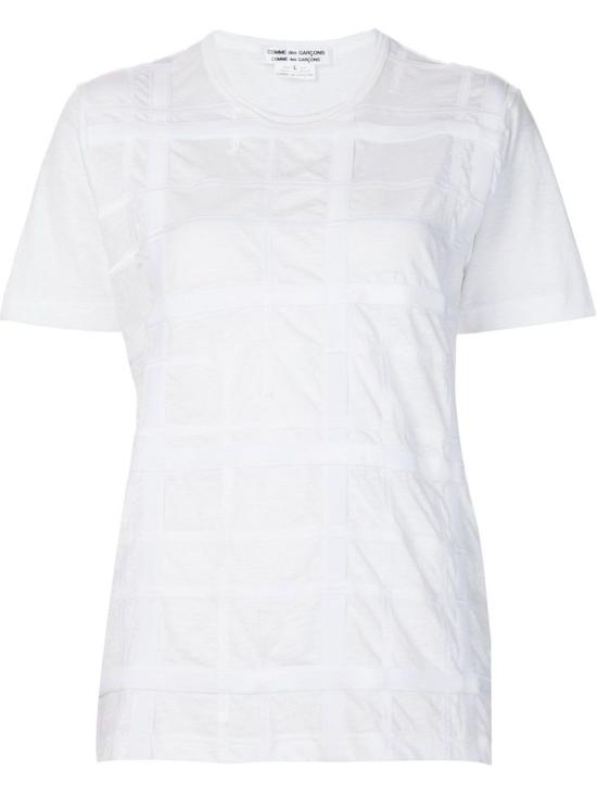  꼼데가르송 반팔 티셔츠 Comme Des Garçons 코튼 티셔츠 화이트