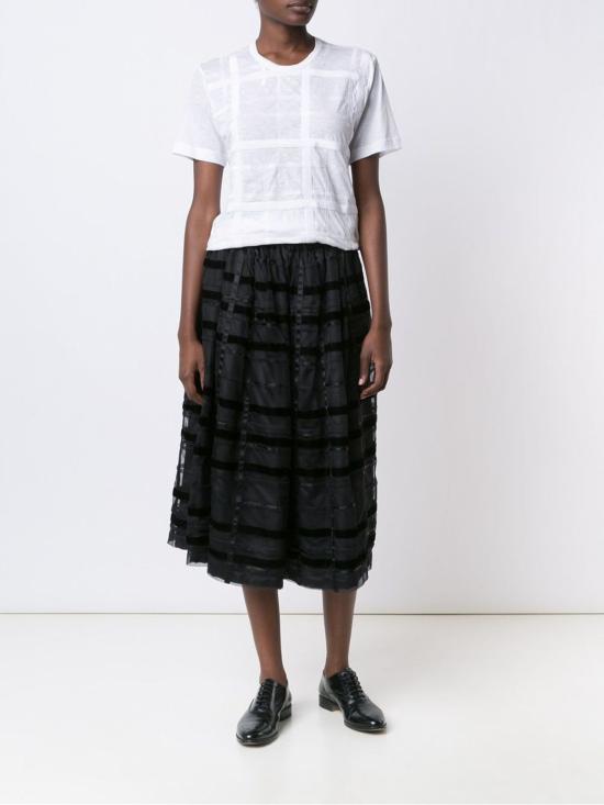  꼼데가르송 반팔 티셔츠 Comme Des Garçons 코튼 티셔츠 화이트 - COMME DES GARCONS