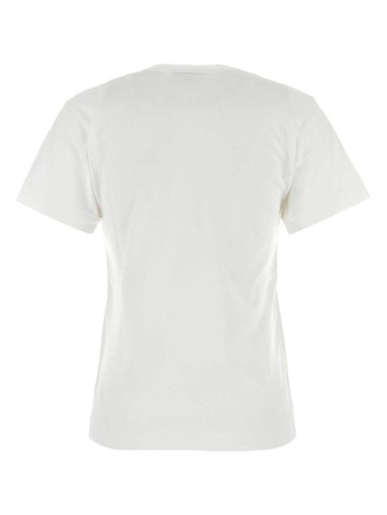  꼼데가르송 반팔 티셔츠 Comme Des Garçons 코튼 티셔츠 화이트 - COMME DES GARCONS