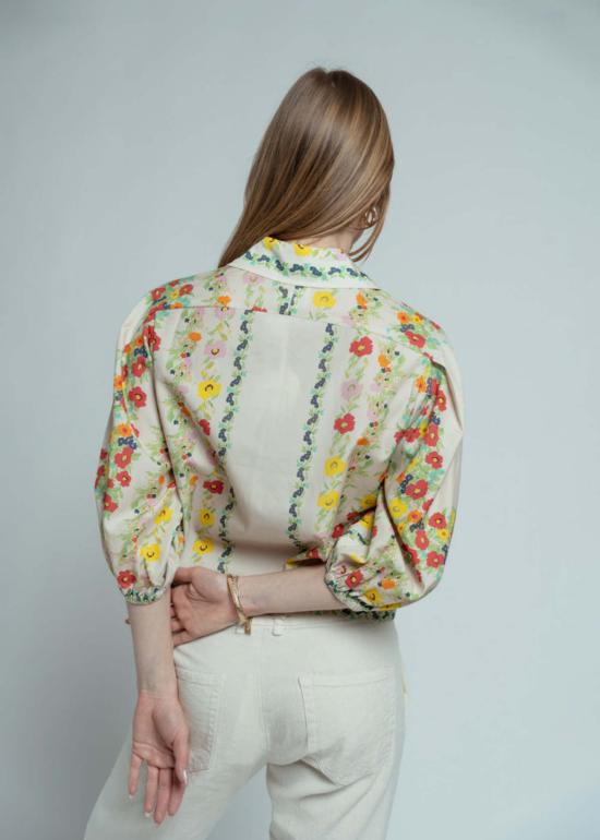  Hope for Flowers 블라우스 Hope For Flowers 커스터드 플로럴 턱 슬리브 셔츠 - OTHER BRANDS