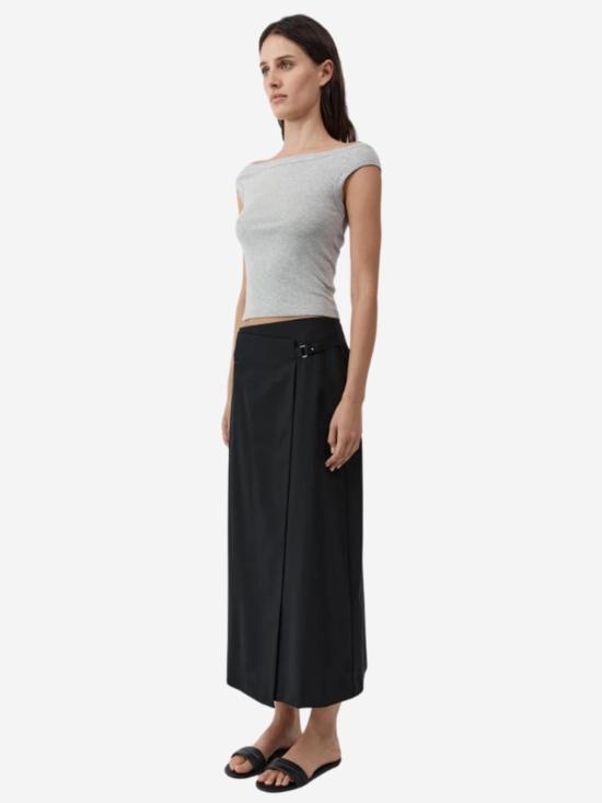  세인트아그니 민소매 티셔츠 세인트 아그니 오가닉 코튼 오프숄더 탑 - ST.AGNI