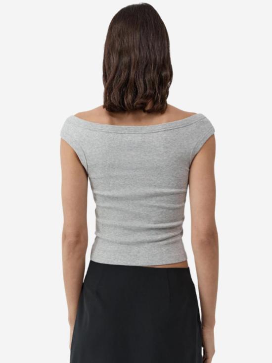  세인트아그니 민소매 티셔츠 세인트 아그니 오가닉 코튼 오프숄더 탑 - ST.AGNI