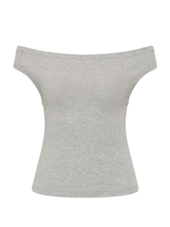  세인트아그니 민소매 티셔츠 세인트 아그니 오가닉 코튼 오프숄더 탑