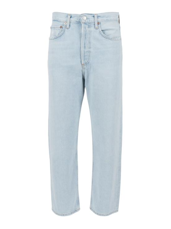  에이골디 데님 팬츠 아골드 90년대 크롭 미드라이즈 루즈핏 스트레치 진 블루