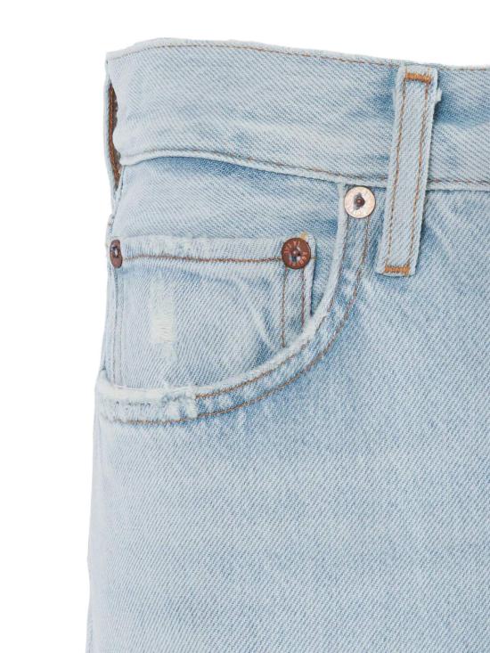  에이골디 데님 팬츠 아골드 90년대 크롭 미드라이즈 루즈핏 스트레치 진 블루 - AGOLDE