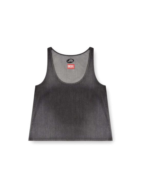 디젤 민소매 티셔츠 드 미시 S 탱크탑 블랙
