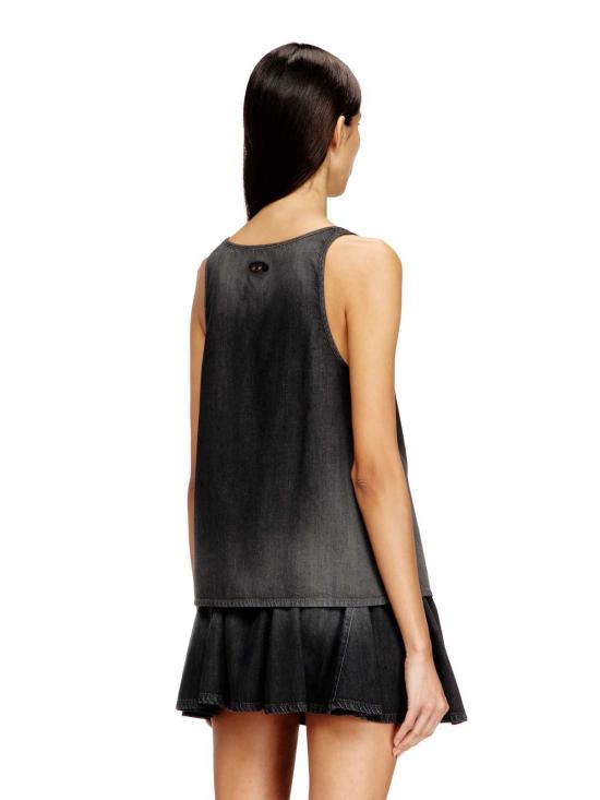  디젤 민소매 티셔츠 드 미시 S 탱크탑 블랙 - DIESEL