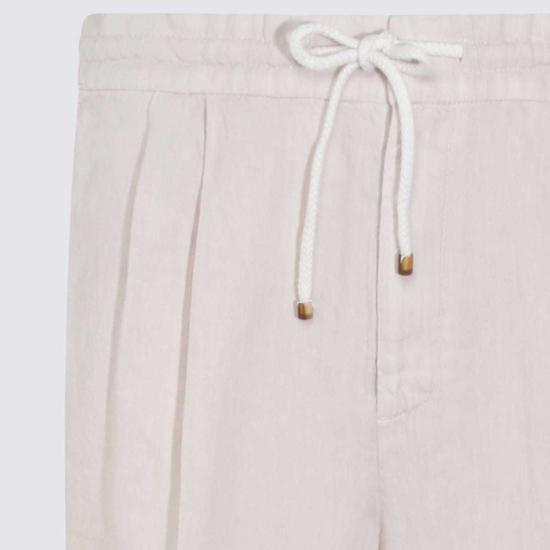  브루넬로 쿠치넬리 스트레이트 팬츠 Brunello Cucinelli 유타 린넨 팬츠 - BRUNELLO CUCINELLI