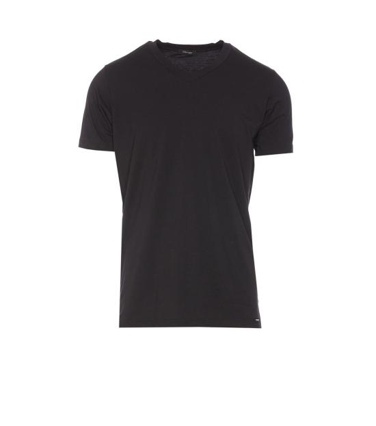  톰포드 반팔 티셔츠 톰 포드 로고 언더웨어 티셔츠 블랙