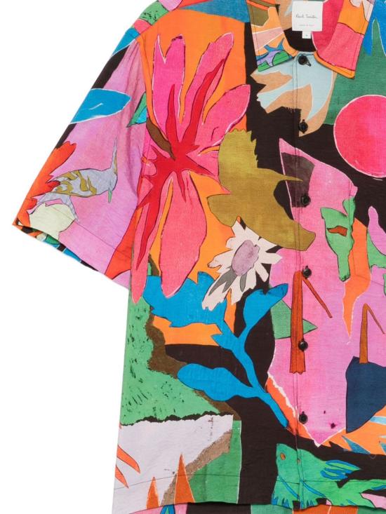  폴 스미스 반팔 셔츠 프린트 셔츠 멀티컬러 - PAUL SMITH