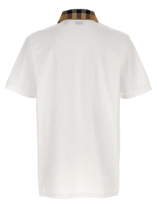  버버리 폴로 티셔츠 코디 폴로 셔츠 화이트 - BURBERRY