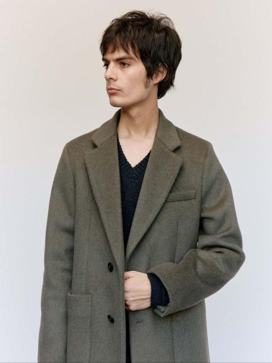  아워레가시 코트 우리의 유산 파괴적인 모스 킬로 멜튼 로브 오버코트 - OUR LEGACY