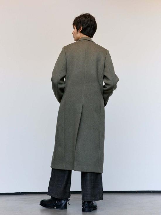  아워레가시 코트 우리의 유산 파괴적인 모스 킬로 멜튼 로브 오버코트 - OUR LEGACY