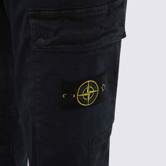  스톤 아일랜드 스트레이트 팬츠 코튼 - STONE ISLAND