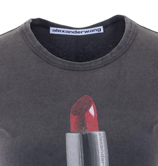 26SS 알렉산더 왕 반팔 티셔츠 1CC2261295 011 Grey - ALEXANDER WANG