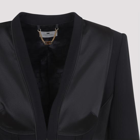 26SS 엘리자베타프랜치 자켓 GI23362E2 110 NERO - ELISABETTA FRANCHI