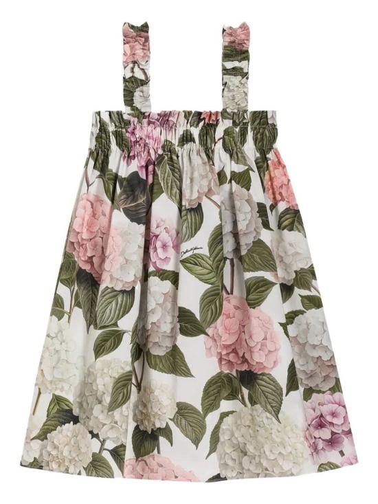 26SS [키즈] 돌체앤가바나 원피스 L54DN9 HS5T6 HA5XG ORTENSIE FDO BIANCO