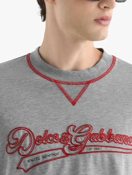 26SS 돌체앤가바나 반팔 티셔츠 G8TI8ZG7PONS8291 MELANGE GRIGI - DOLCE & GABBANA