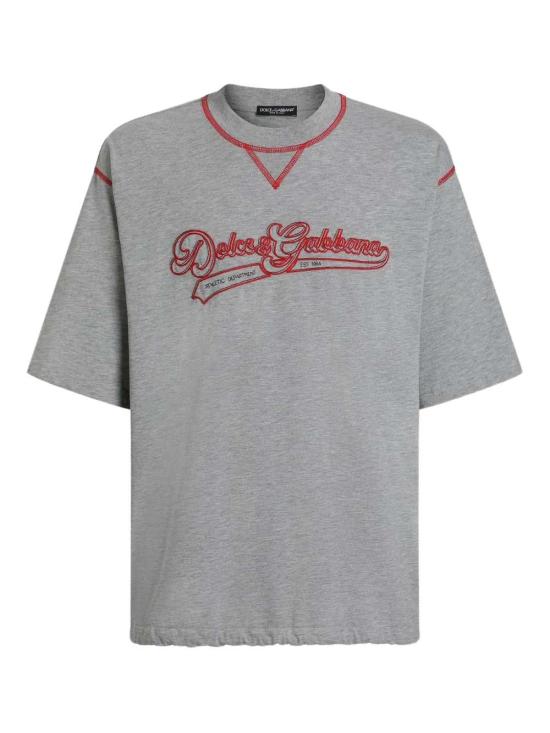 26SS 돌체앤가바나 반팔 티셔츠 G8TI8ZG7PONS8291 MELANGE GRIGI