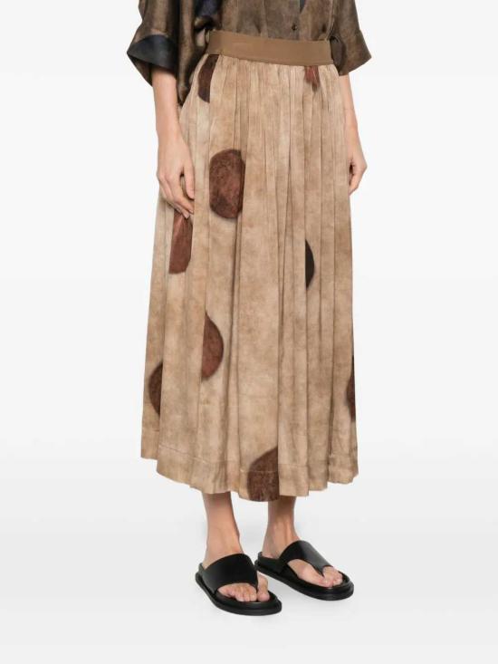 26SS 우마 왕 롱 스커트 UW2004 UW506 NUDE BROWN - UMA WANG