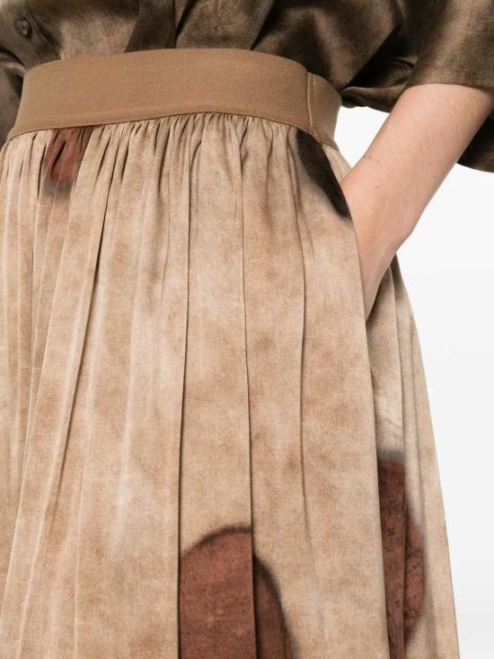 26SS 우마 왕 롱 스커트 UW2004 UW506 NUDE BROWN - UMA WANG