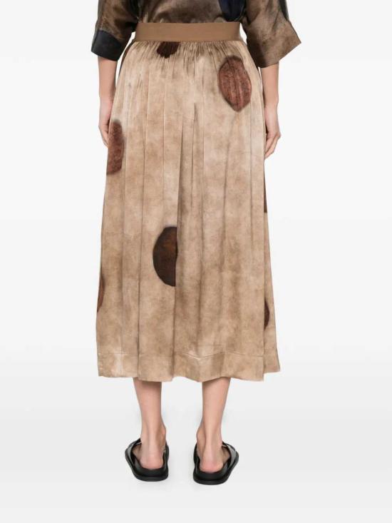 26SS 우마 왕 롱 스커트 UW2004 UW506 NUDE BROWN - UMA WANG