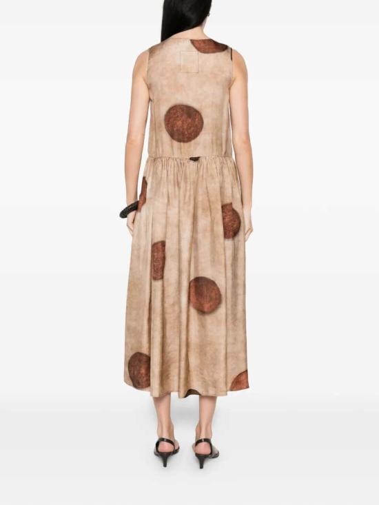 26SS 우마 왕 미디 원피스 UW5001 UW506 NUDE BROWN - UMA WANG