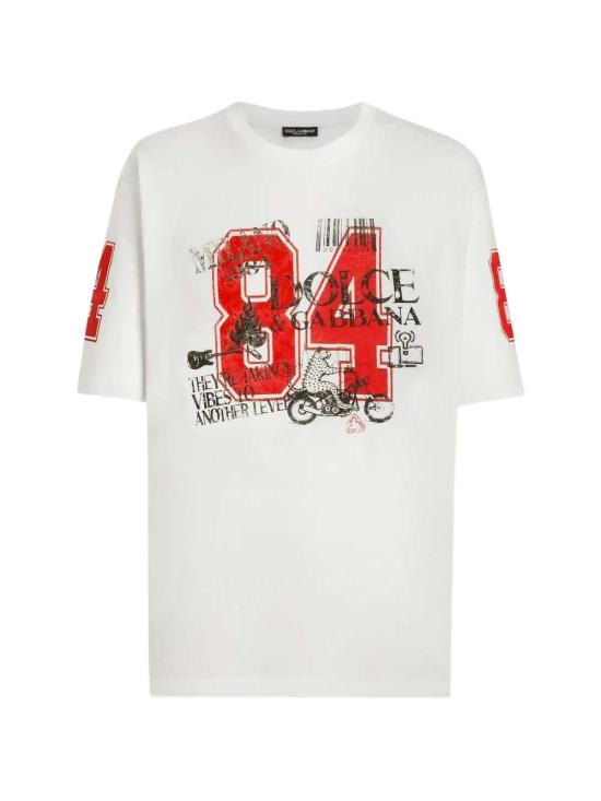 26SS 돌체앤가바나 반팔 티셔츠 G8PN9TG7PQBW0001 BIANCO NATURALE