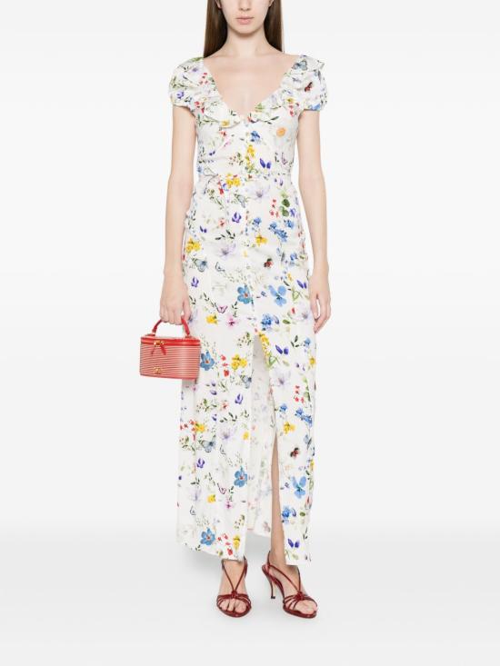 26SS 앨리스 앤 올리비아 롱 원피스 CC603P22554 W125 White - ALICE & OLIVIA