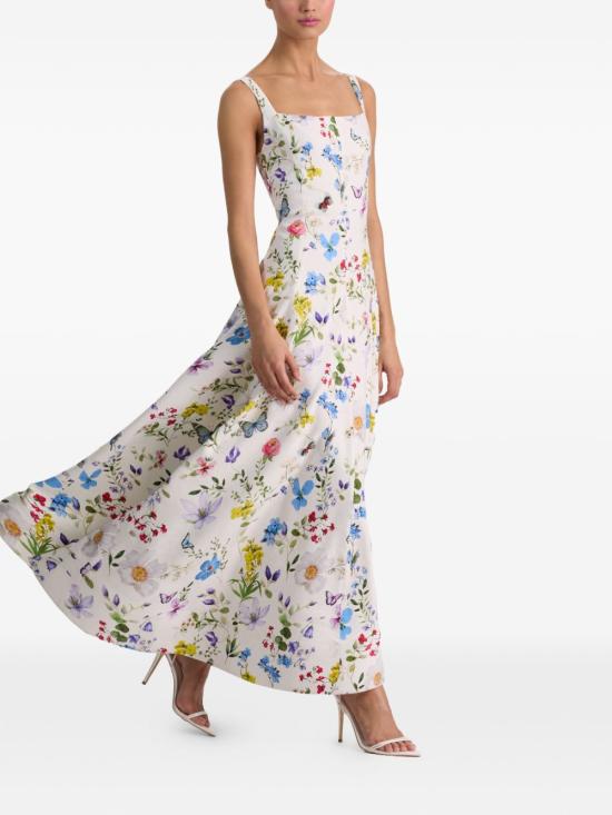 26SS 앨리스 앤 올리비아 롱 원피스 CC603P60514 W125 White - ALICE & OLIVIA