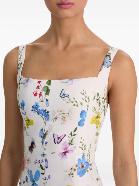 26SS 앨리스 앤 올리비아 롱 원피스 CC603P60514 W125 White - ALICE & OLIVIA