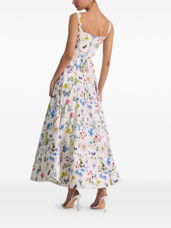 26SS 앨리스 앤 올리비아 롱 원피스 CC603P60514 W125 White - ALICE & OLIVIA