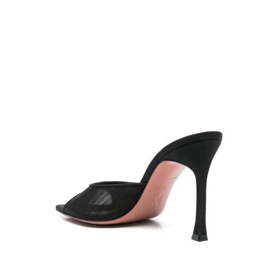 26SS 아미나 무아디 뮬/슬리퍼 ALEXA MESH 95 BLACK - AMINA MUADDI