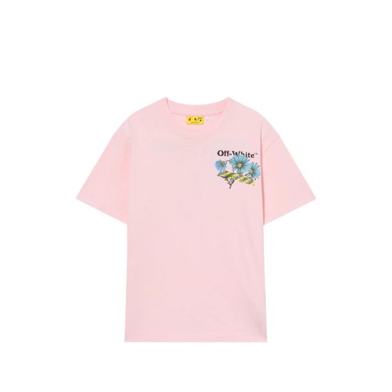 26SS [키즈] 오프화이트 티셔츠 44GAA001S26 J004 683 PINK