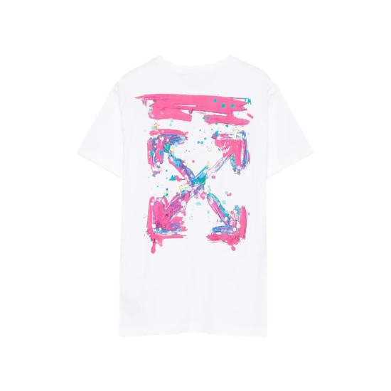 26SS [키즈] 오프화이트 티셔츠 44GAA001S26 J005 100 WHITE - OFF WHITE
