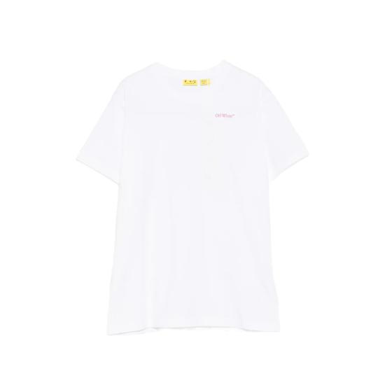 26SS [키즈] 오프화이트 티셔츠 44GAA001S26 J005 100 WHITE