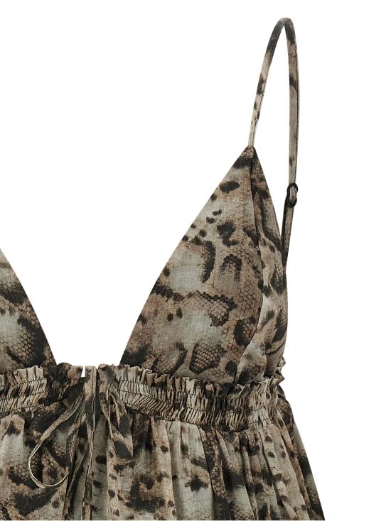 26SS 핑코 숏 원피스 106917A3APCZ9 Gray - PINKO