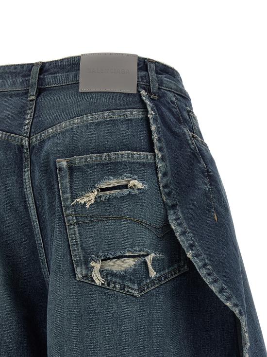 26SS 발렌시아가 데님 숏팬츠 872219TRW614060 Blue - BALENCIAGA