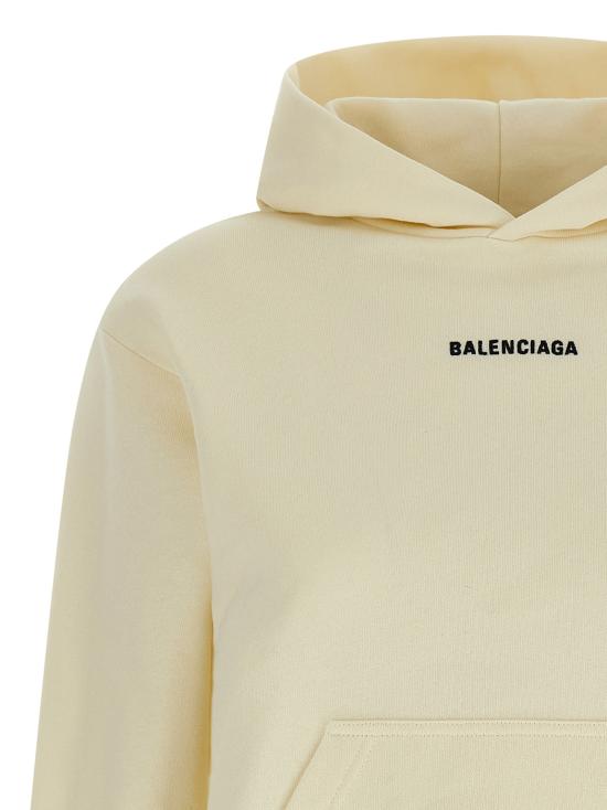 26SS 발렌시아가 후드 티셔츠 851238TTVJ29020 Beige - BALENCIAGA