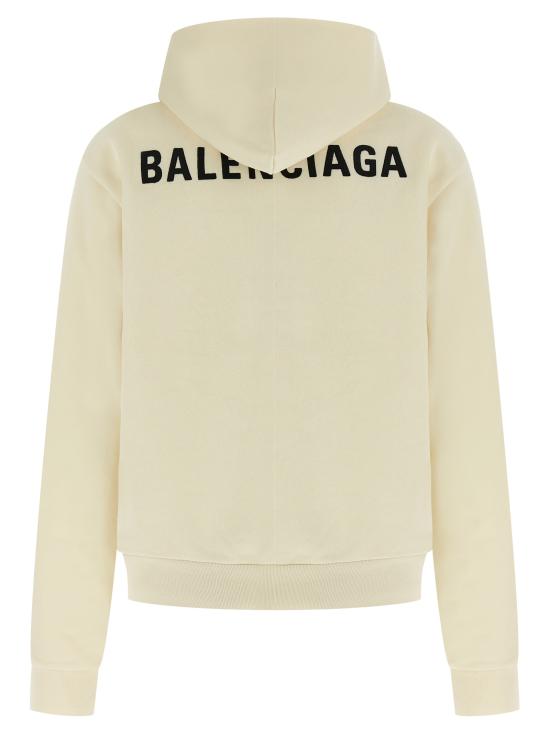 26SS 발렌시아가 후드 티셔츠 851238TTVJ29020 Beige - BALENCIAGA