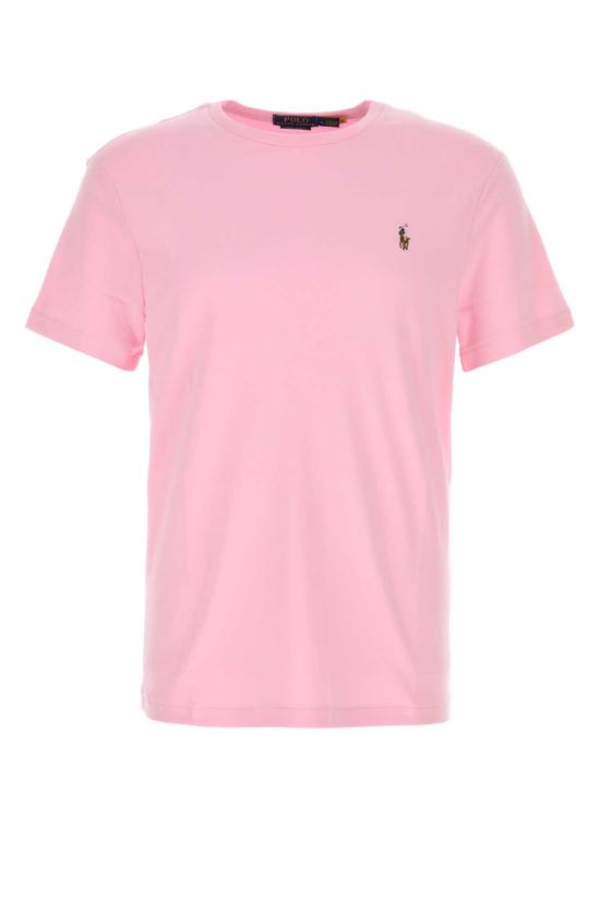 26SS 폴로 랄프로렌 포니 로고 자수 반팔티 710740727 010 Pink