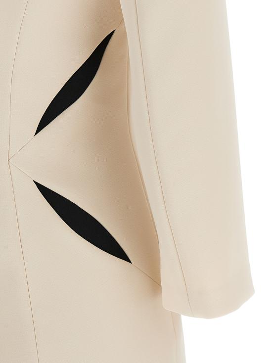 26SS 엘리자베타프랜치 숏 원피스 AB86861E2E84 White Black - ELISABETTA FRANCHI