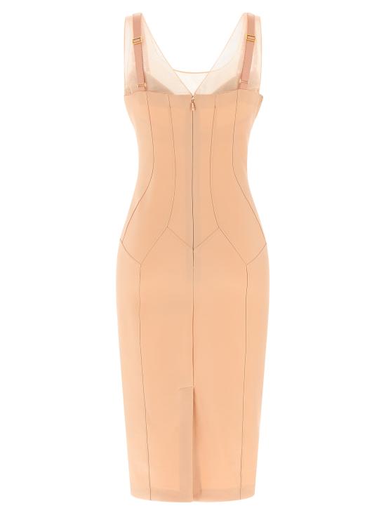 26SS 엘리자베타프랜치 미디 원피스 AB87061E2EA1 Pink - ELISABETTA FRANCHI