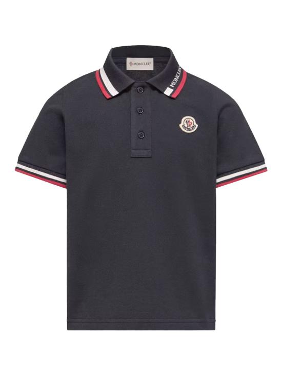 26SS [키즈] 몽클레어 폴로 셔츠 L19548A00012 8496W 778 NAVY