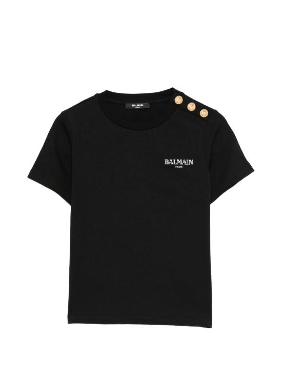 26SS [키즈] 발망 티셔츠 BY8Q21Z3672 930BC